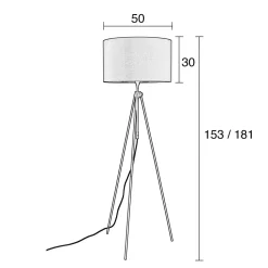 Zuiver Vloerlamp Lesley