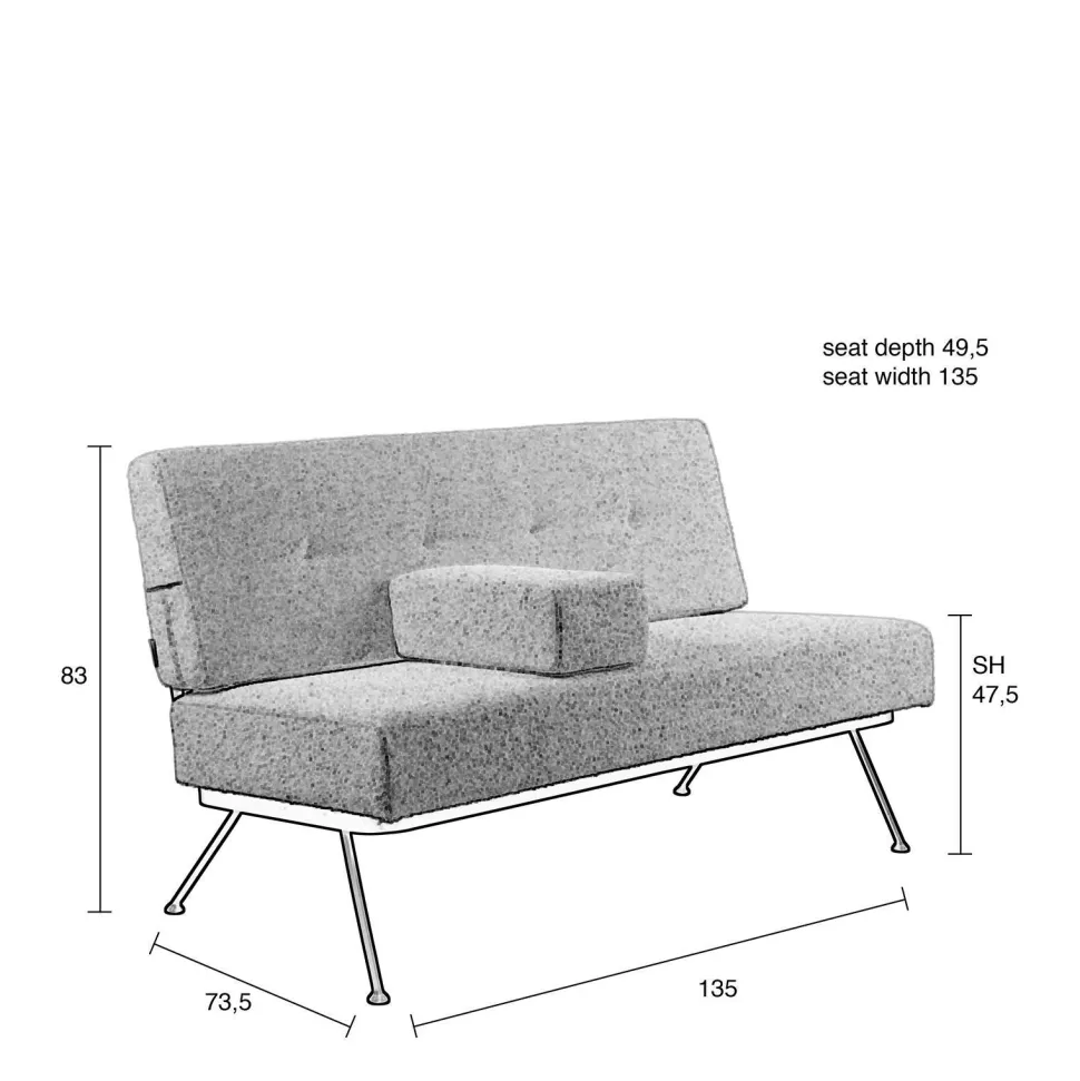 Zuiver 2-Zitsbank Bowie